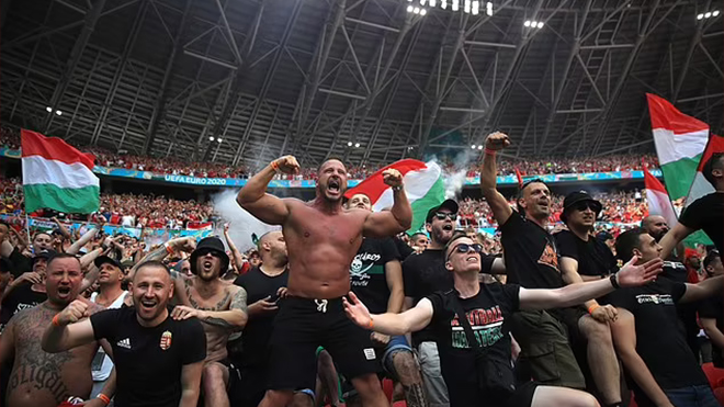 Kết quả bóng đá. Hungary vs Pháp. EURO 2021. Sao Hungary ăn mừng điên